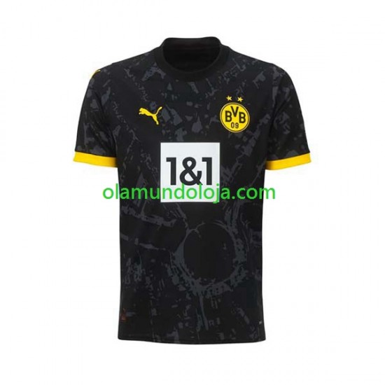 Camisola Borussia Dortmund Homem Equipamento Segundo 2023-2024 Manga Curta
